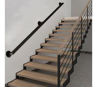 Rampe d'escalier Murale en métal, Longueur réglable pour Une sécurité intérieure/extérieure optimale, Conception Tubulaire pour Une Meilleure stabilité
