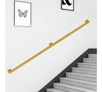 Rampe d'escalier murale moderne en fer de 36,6 m pour un soutien de sécurité dans les couloirs, greniers, porches et balcons (5,7 m) durable, élégante, sécurisée.