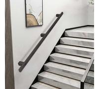 Rampe d'escalier pour intérieur et extérieur, rampe d'escalier antidérapante de 0,9 m, réglable de 1 à 6 mètres avec raccords, support sûr et durable.