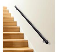 Rampe d'escalier pour murs, couloir en fer forgé en métal main courante antidérapante, poignée de sécurité moderne pour escaliers extérieurs ou rampes d'escalier intérieures, 30cm-600cm(200cm)