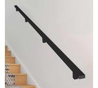 rampe d'escalier Rampe D'escalier Moderne, Rampe Noire Pour Escaliers, Barre De Support En Tube Carré Pour Couloir/jardin D'enfants/terrasse/grenier Avec Kit D'installation(L 550cm/18.0ft)