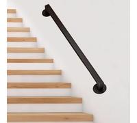 rampe d'escalier Rampes D'escalier En Métal Pour Intérieur, Rampe D'escalier En T (longueur 60, 120, 300, 400, 520 Cm), Fixation Murale Pour Enfants, Pour Couloir, Maison, Hôtel(L 330cm/11ft)
