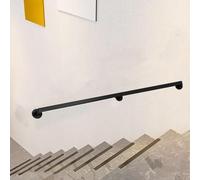 rampe d'escalier Rampes D'escalier Modernes En Métal Noir, Longueur 0,3 M, 1 M, 2 M, 4 M, 6 M, Pour Terrasses De Lofts, Pour Enfants, Personnes Handicapées Et Personnes Âgées.(L 30cm/1ft)