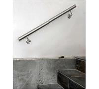 Rampe d'escalier ronde d'intérieur 50 cm x 700 cm en acier inoxydable brossé pour escaliers, grenier, porche et terrasse, 5,6 m de long, solution de sécurité durable et élégante