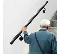 Rampe d'escalier ronde pour enfants âgés, kit de rampe d'escalier pour intérieur et extérieur, main courante pour escaliers de sécurité antidérapante pour couloir garage sous-sol grenier(30cm)