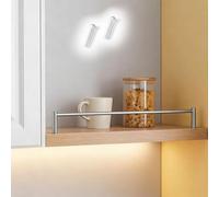Rampe d'étagère en acier inoxydable pour clôture d'armoire, 30,5 cm, 40,6 cm, 50,8 cm, 61 cm, 76,2 cm, 96,5 cm, barre ronde en métal massif avec 2 vis (3 pièces, 65 cm / 25.6in)
