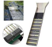 Rampe d'orpaillage pliante - PZCC - 127 cm - Alliage d'aluminium - Pliable - 40x15x26 cm pliée - Résistante à la rouille