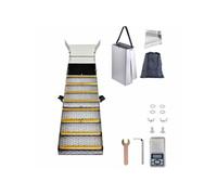 Rampe d'Orpaillage SucceBuy Pliante Alliage d'Aluminium 127cm avec Tapis Argent
