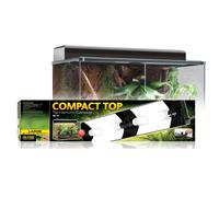 Rampe éclairage pour terrarium Exo Terra Compact Top L Noir 90x9x20 cm