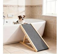 Rampe en bois massif pour animaux de compagnie-échelle de sécurité pour animaux de compagnie-échelle multifonctionnelle-70cm