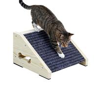 Rampe En Bois Pour Chiens Âgés | Escalier Pour Chien De Petite Et Moyenne Taille 30x15x25 Cm | Rampe Antidérapante Pour Chiots Avec Bandes De Traction | Étape De Récupération Après Une Blessure Pour Q