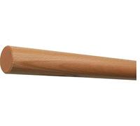 Rampe en hêtre prête à être montée au mur, main courante / balustrade / bois rond / barre / poignée laquée Ø 42 mm avec extrémités travaillées sans support de main courante