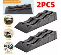 Rampe en plastique 2T Rampes de Levage Chargement pour Voiture Lot de 2 Plate-forme de levage pour allée de garage 61x21x12CM