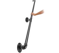 Rampe Escalier 1,8 m - VEVOR - Main Courante en Acier Carbone - Murale 400kg-2 Tubes