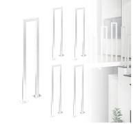 Rampe escalier intérieur en Forme de u et Garde Corps, for sécuriser Les escaliers de Votre Couloir, Grenier et Autres espaces intérieurs ou extérieurs,Blanc Hauteur 100 cm(5PCS)