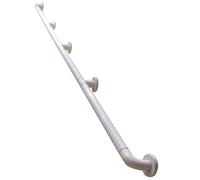 rampe escalier Kit de rampe d'escalier en acier inoxydable for escaliers intérieurs et extérieurs, rampe blanche antidérapante avec supports muraux bois(70)