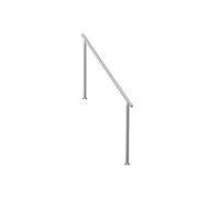 VEVOR Rampe d'Escalier, 180 cm, Main Courante Escalier pour Marches Extérieures en Acier Inoxydable, avec Kit d'Installation, Barre d'Appui à Double Colonne, pour Personnes Âgées, Porche, Terrasse