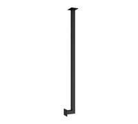 Rampe Escalier - Main Courante Pour Escalier Métal, Poteau Balustrade Fer Forgé Forme L, Rampes À Montage Mural Latéral, Entrée Maison, Balcon Arrière(1ft/30cm)