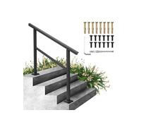 Rampe Escalier Main Courante Rampe En Aluminium D'Escalier Extérieur 121x89,5cm