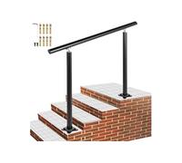 Rampe Escalier Main Courante Terrasse Rampe Escalier En Aluminium Noire 121x91cm