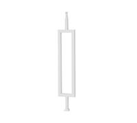 rampe escalier Pack of 5 White Banister Rails Stair Spindle Handrail Railing Post for Stairs with Screws Kit Floor Mount Deck Porch System bois(Color2,85cm)