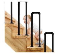 rampe escalier Rampe d'escalier intérieure, rampe en U, rampe latérale, for villas, balcons, couloirs, appartements, extérieur, 1 pièce bois(45cm)