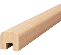 rampe escalier Rampes d'escalier en bois, garde-corps en verre, capuchon de canal supérieur de garde-corps en verre, longueur de la fente for carte personnalisable bois(Legno,90cm)