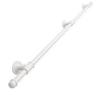 rampe escalier Rampes d'escalier en métal, rampe d'extérieur, barre d'appui murale antidérapante, rampe industrielle for support mural bois(150cm)