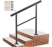 Rampe Escalier - VEVOR - 91x89,5cm Main Courante Aluminium - Garde-Corps 2-3 Marches