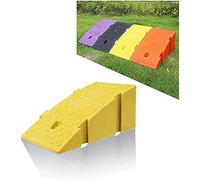 Rampe Fauteuil Roulant, d'accès Lourde de 16/20 cm pour allées, Rampe de seuil pour trottoirs, allées, Voitures, Scooters, vélos, Motos(Yellow,45 * 25 * 20cm)