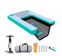 Rampe gonflable pour chien, supporte jusqu'à 59 kg, avec corde de traction et pompe manuelle, solution portable pour animaux de compagnie