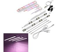 Rampe lumineuse LED pour plantes, spectre complet SMD2835, étanche IP65,set de 4 pièces 52,5 cm