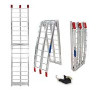 Rampe Mobile Rampe 340 KG 180cm Pliable Rampe pour Moto Aluminium Léger