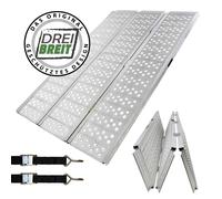 Rampe Mobile Rampe Quadrampe 215 CM Aluminium Perforé 1020 KG 2 Fois Pliante