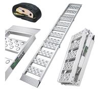 Rampe Moto en Aluminium, Double Pliage Trutzholm 340kg 198cm Argent