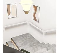Rampe murale blanche pour intérieur et extérieur, longueur réglable de 1 à 6 m, rampe d'escalier industrielle en acier galvanisé, barre d'appui de sécurité