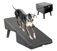 Rampe ottomane pliable pour chien et marchepied de porche, rampe convertible pour animal domestique pour accès au lit et au canapé, prend en charge les grands et petits chiens