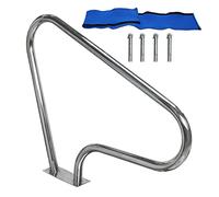 Rampe Piscine Acier INOX, Main Courante De Entrées Piscines 98 * 81cm avec Housse Poignée, Mains Courantes Courbées De Piscine pour Sortie Entrée Piscine Spa Parc Aquatique (Size : 1 Pack)