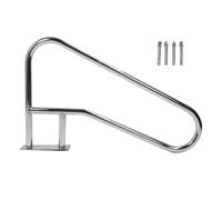 Rampe Piscine Inox 304 Antirouille, Main Courante Escalier Piscine 117,5x68cm -, Résistance Glissance, Sécurise Entrée Sortie Eau