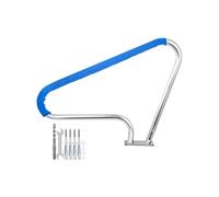 Rampe Piscine Inox Barre d'Appui Rail avec Housse Poignée 121,9x91,5 cm