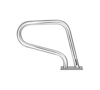 Rampe Piscine Inox Barre d'Appui Rail avec Housse Poignée 81,2x58,4 cm