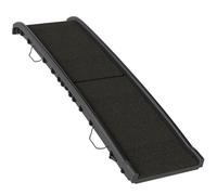 Rampe Pliable Chien Surface Antidérapante 155x38x15cm Plastique Noir