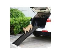 vidaXL Rampe pliable pour chien Noir 153x40x12,5 cm Plastique