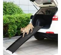 vidaXL Rampe pliable pour chien Noir 153x40x12,5 cm Plastique