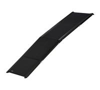 PawHut Rampe Pliable pour Chiens en Alliage d'aluminium, escalier pour Chien avec Surface antidérapante, Facile à Transporter - Rampe Voiture Chien pour Chiens de Grands Taille, 158x43,5x2,5cm, Noir