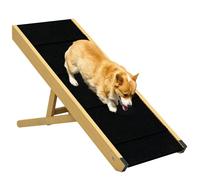 Rampe pliable pour chiens - PawHut - en bois facile à transporter - 4 hauteurs - 83,5 x 35 x 47,5 cm - bois naturel