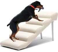 Rampe Pliante for Animaux de Compagnie, for Lits Hauts, canapés, Grands Chiens et Chats, Charge maximale: 90kg- Antidérapante, for Chambre, Salon, canapé fenêtre intérieure(Beige,90x40x55cm)