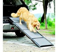 Rampe pour Animaux de Compagnie BestVida (160 x 44 cm) pour Voiture, SUV et Camion, Pliable et Portable, avec Surface en Tapis antidérapant, marches Extra Larges pour Toutes Les Races de Chiens