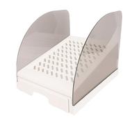 Rampe pour Bac à Litière pour Chat, Rampe Réglable en Hauteur avec Tiroir Et Déflecteurs, Anti-Traces Et Facile à Nettoyer, Escaliers Surélevés Accès Facile pour Les Petits (White)