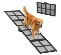 Rampe pour chien - escalier pour chien - PawHut - pliable, surface antidérapante, charge 180 kg - acier - 191 x 50 x 4 cm - noir